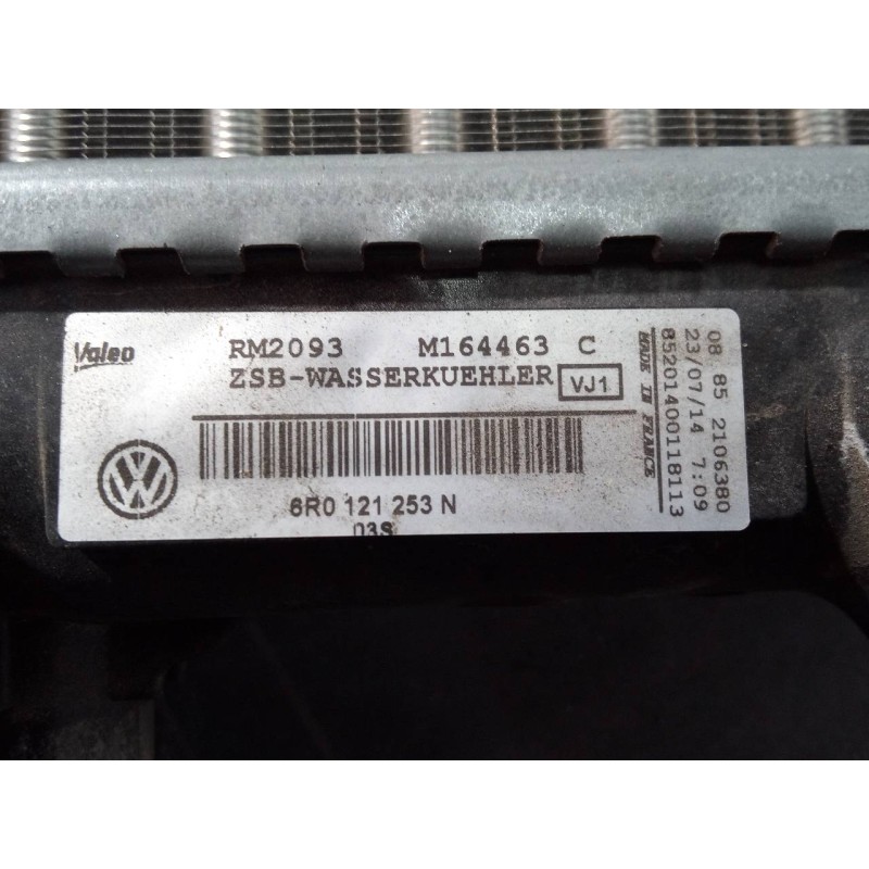 Recambio de radiador agua para seat toledo (kg3) reference referencia OEM IAM 6R0121253N RM2093 P2-A6-7