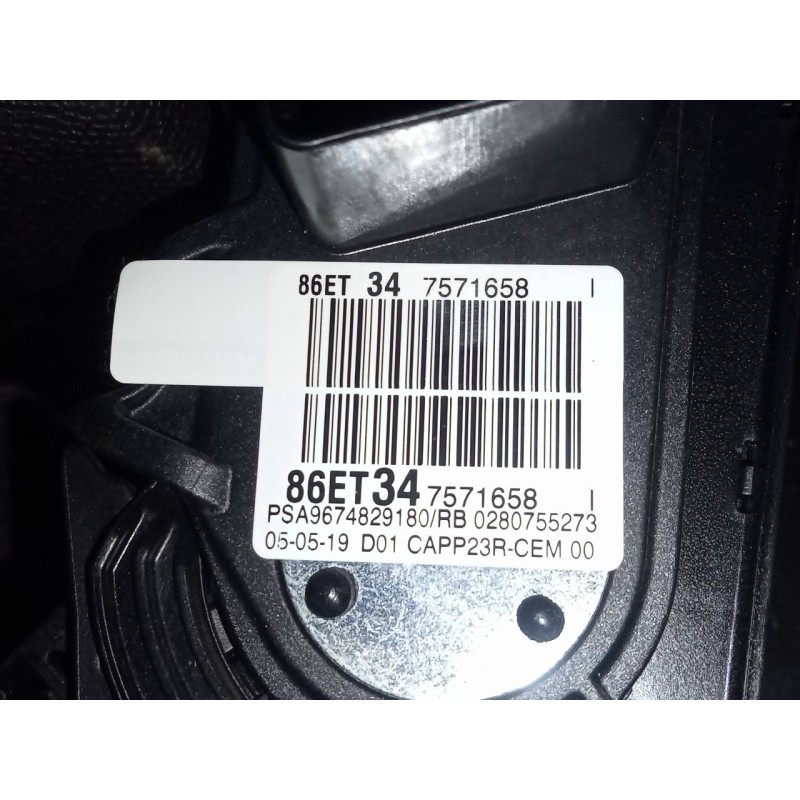 Recambio de pedal acelerador para peugeot 5008 gt line referencia OEM IAM 9674829180  