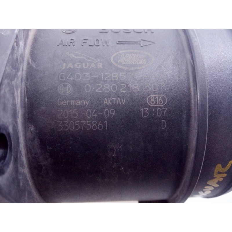 Recambio de caudalimetro para jaguar xe pure referencia OEM IAM 0280218307 G4D312B579AA E3-B3-54-2