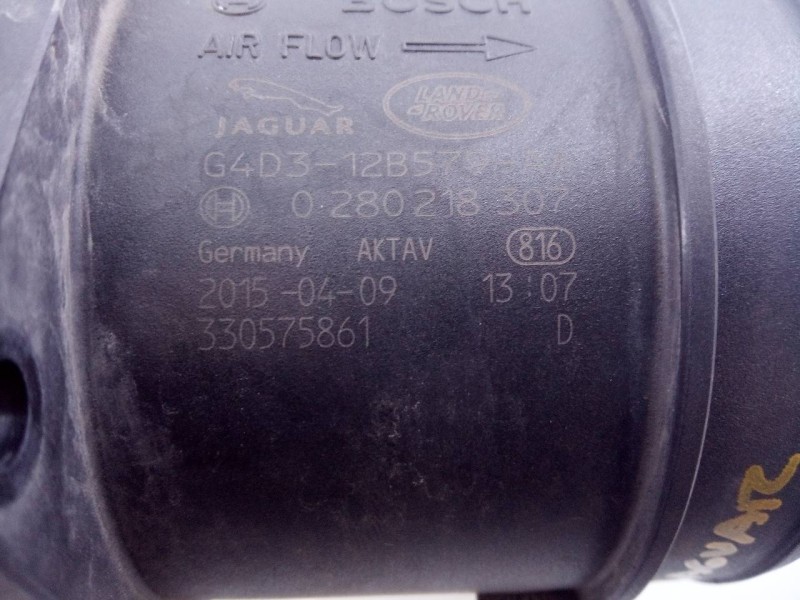 Recambio de caudalimetro para jaguar xe pure referencia OEM IAM 0280218307 G4D312B579AA E3-B3-54-2