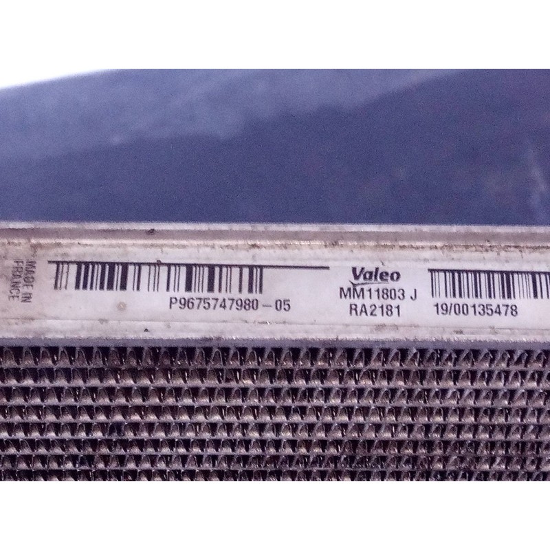 Recambio de radiador agua para peugeot 5008 gt line referencia OEM IAM P967574798005  P2-A6-2