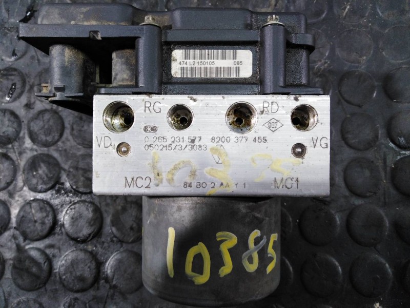 Recambio de abs para renault megane ii berlina 3p 1.5 dci diesel referencia OEM IAM 0265231577 8200377455 P3-A8-12-1