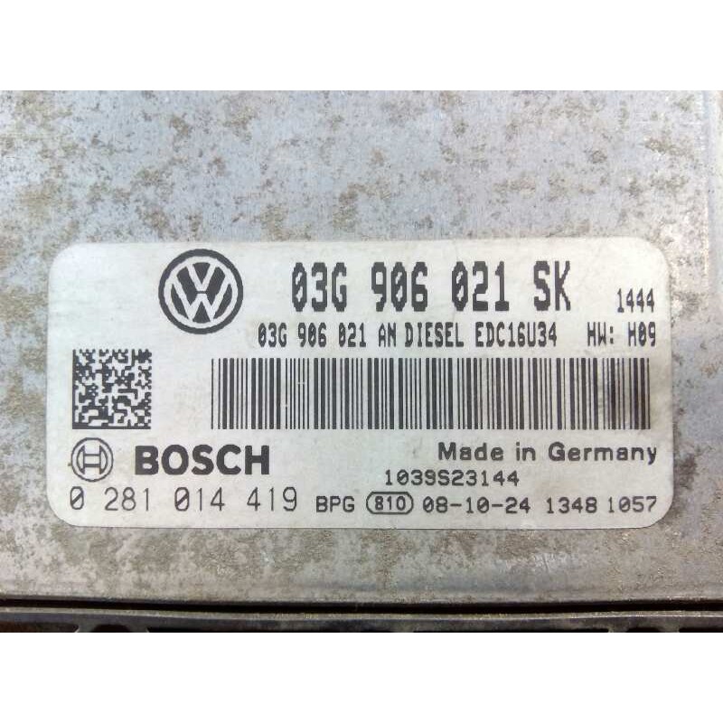 Recambio de centralita motor uce para seat altea (5p1) reference referencia OEM IAM 03G906021SK 0281014419 E2-A1-19-2