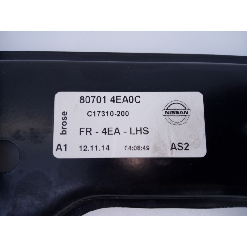 Recambio de elevalunas delantero izquierdo para nissan qashqai (j11) acenta referencia OEM IAM 807014EA0C  E2-A4-14-1