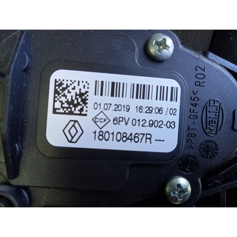 Recambio de pedal acelerador para dacia duster ii access referencia OEM IAM 180108467R  