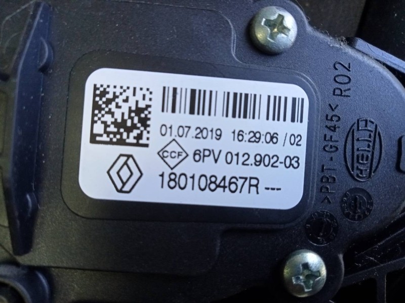 Recambio de pedal acelerador para dacia duster ii access referencia OEM IAM 180108467R  