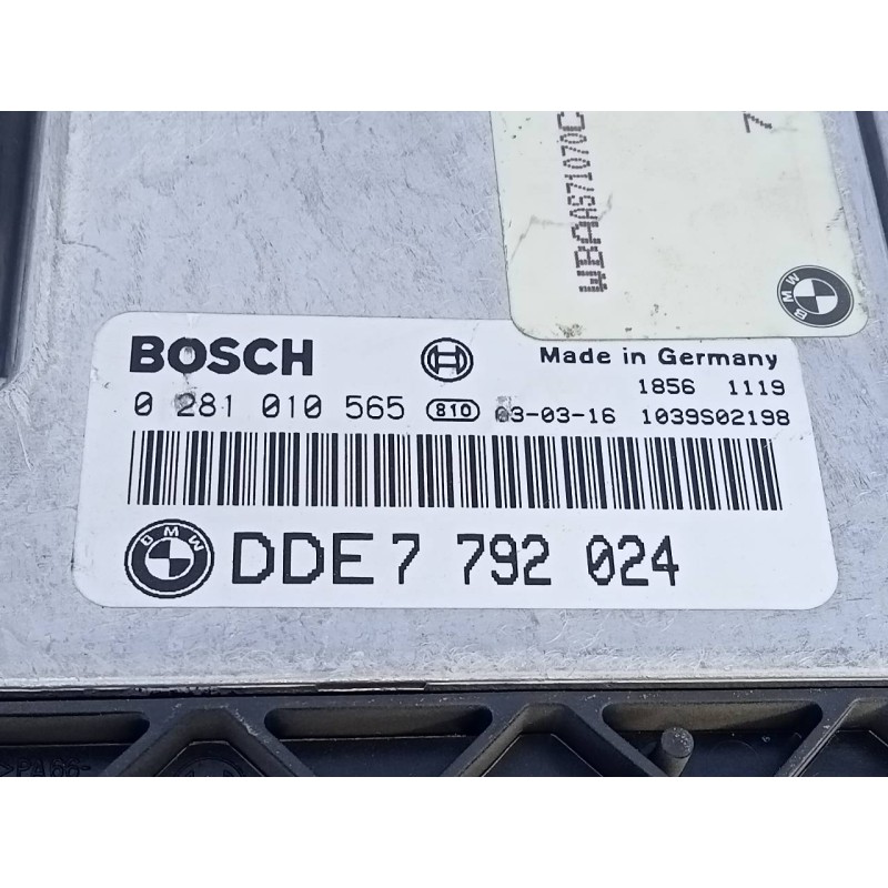 Recambio de centralita motor uce para bmw serie 3 berlina (e46) 320d referencia OEM IAM 77920254 0281010565 E3-A2-24-1