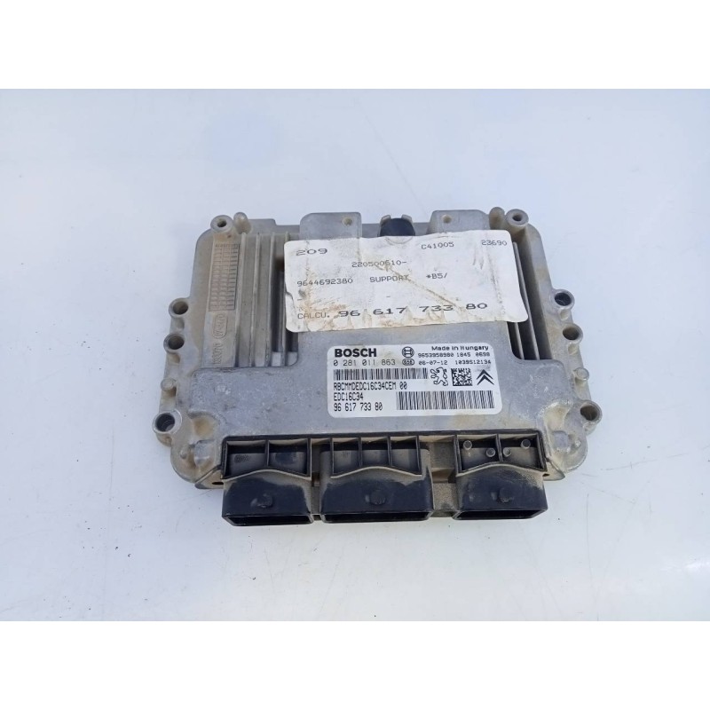 Recambio de centralita motor uce para citroën c4 berlina collection referencia OEM IAM 9661773380 0281011863 E3-B2-46-1