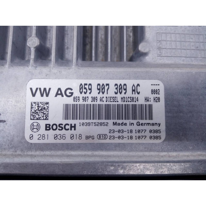Recambio de centralita motor uce para volkswagen touareg r-line 4 motion referencia OEM IAM 059907309AC 0281036018 E2-A1-13-7