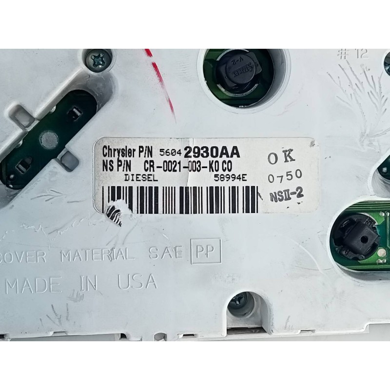 Recambio de cuadro instrumentos para chrysler jeep gr.cherokee (wj/wg) 3.1 td laredo referencia OEM IAM 56042930AA  E3-B6-23-5