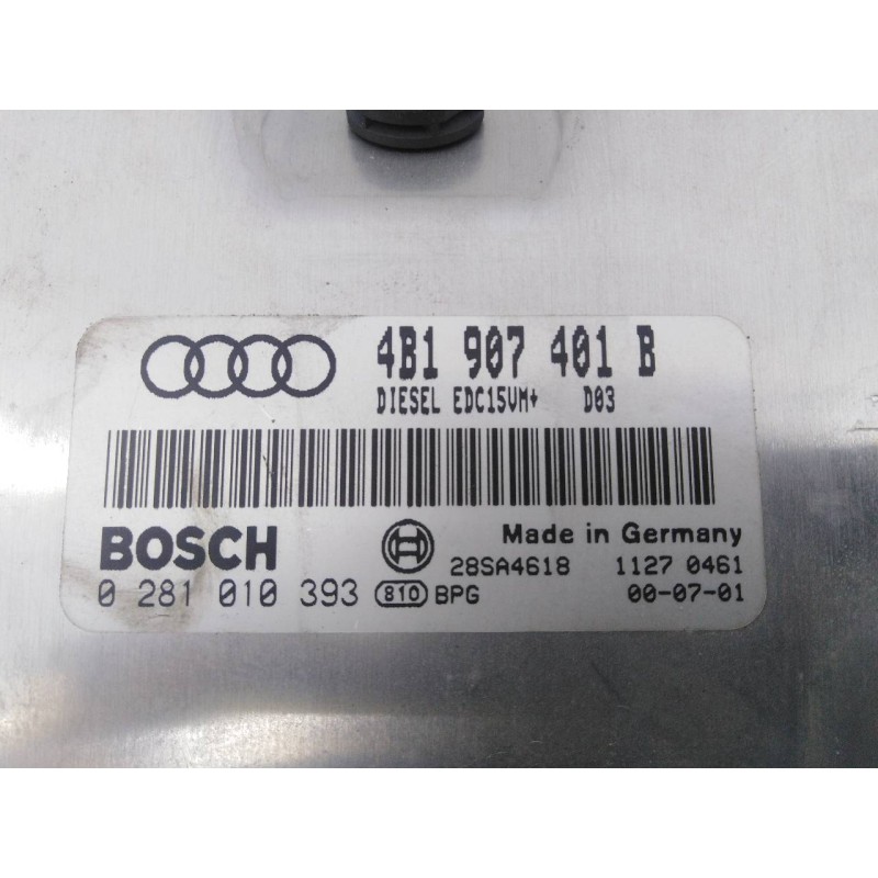 Recambio de centralita motor uce para audi a6 berlina (4b2) 2.5 tdi referencia OEM IAM 4B1907401B 0281010393 E2-A1-12-2