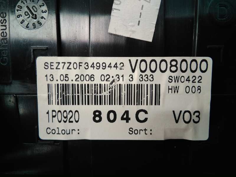 Recambio de cuadro instrumentos para seat leon (1p1) reference referencia OEM IAM 1P0920804C V0008000 E2-A1-13-7