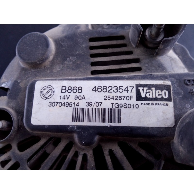 Recambio de alternador para fiat linea (110) emotion referencia OEM IAM 46823547 90A2542670F P3-A4-25-4
