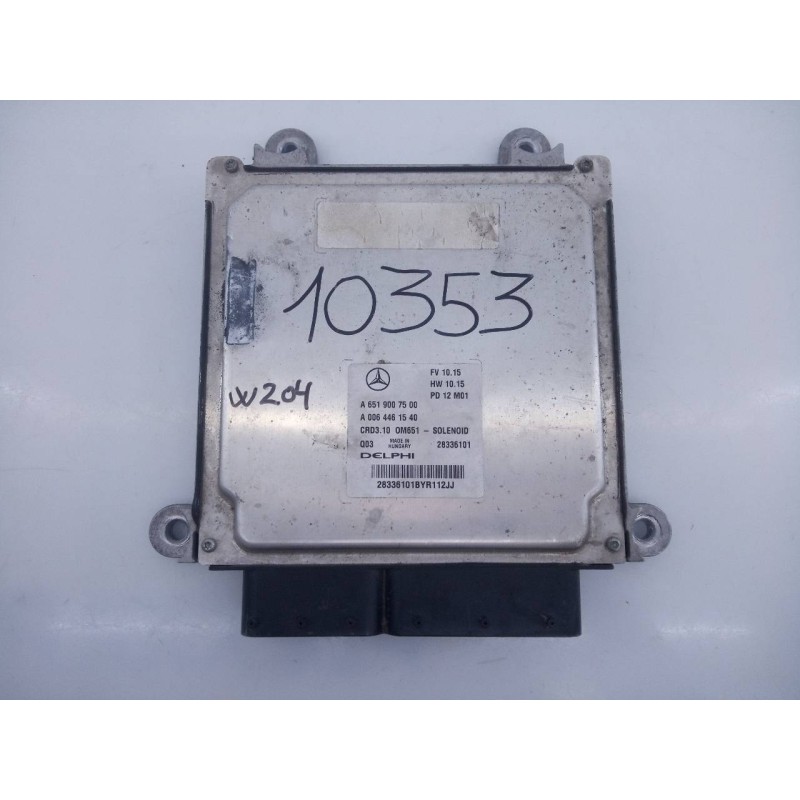 Recambio de centralita motor uce para mercedes-benz clase c (w204) lim. c 220 cdi blueefficiency (204.002) referencia OEM IAM A6