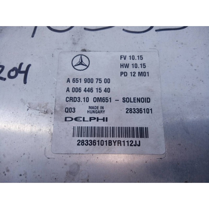 Recambio de centralita motor uce para mercedes-benz clase c (w204) lim. c 220 cdi blueefficiency (204.002) referencia OEM IAM A6