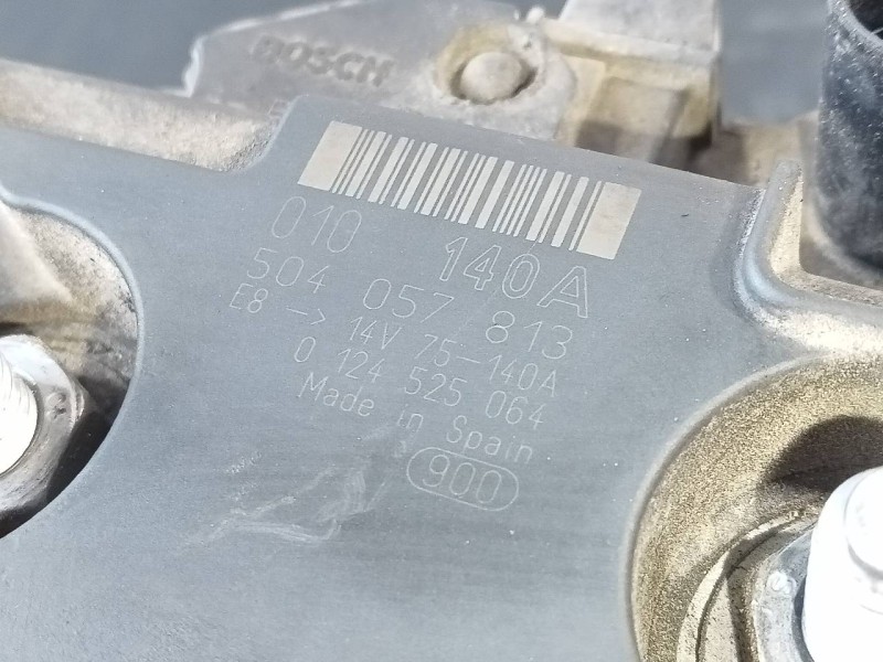 Recambio de alternador para iveco daily caja cerrada (2006 =>) caja cerrada 35c... batalla 3000 referencia OEM IAM 504057813 012