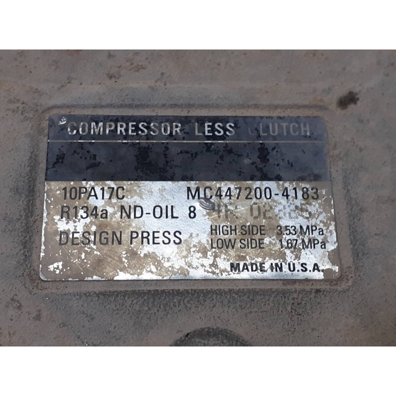 Recambio de compresor aire acondicionado para chrysler voyager (gs) 2.4 referencia OEM IAM 4472004183 10PA17C P3-A1-14-2