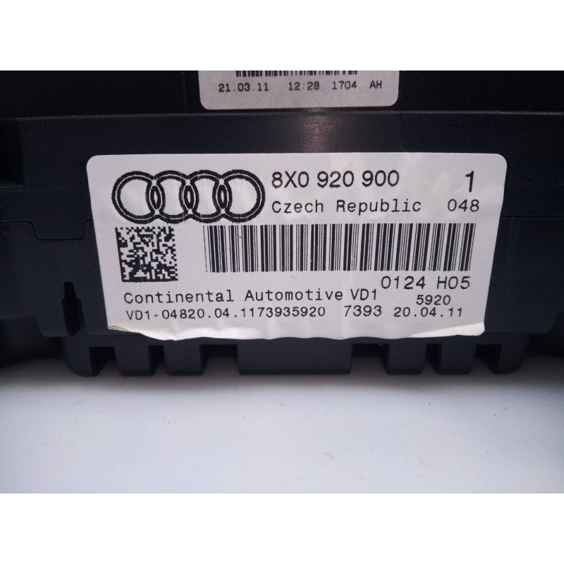 Recambio de cuadro instrumentos para audi a1 (8x) ambition referencia OEM IAM 8X0920900  E2-A1-31-2