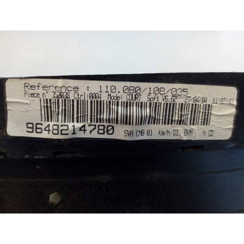 Recambio de cuadro instrumentos para peugeot 406 berlina (s1/s2) srdt referencia OEM IAM 9648214780  E3-B2-45-1