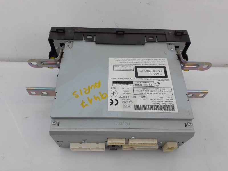 Recambio de sistema navegacion gps para toyota auris active referencia OEM IAM FA081155 10R030232 E3-B2-19-1