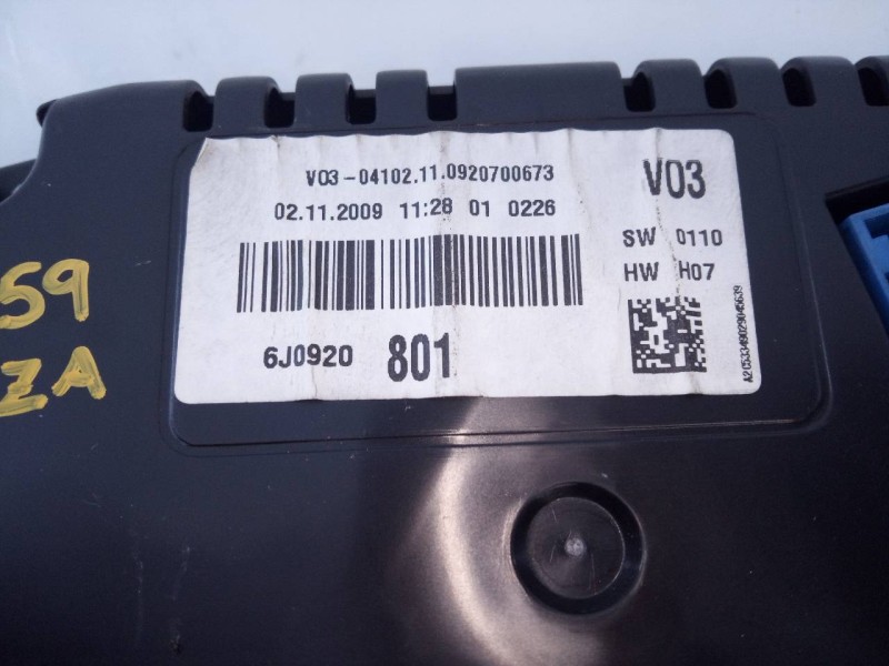 Recambio de cuadro instrumentos para seat ibiza (6j5) good stuff referencia OEM IAM 6J0920801  E2-A1-31-2