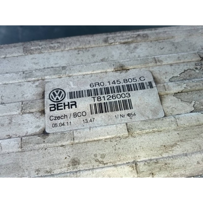 Recambio de intercooler para seat ibiza sc (6j1) bocanegra referencia OEM IAM 6R0145805C T8126003 P2-B10-11