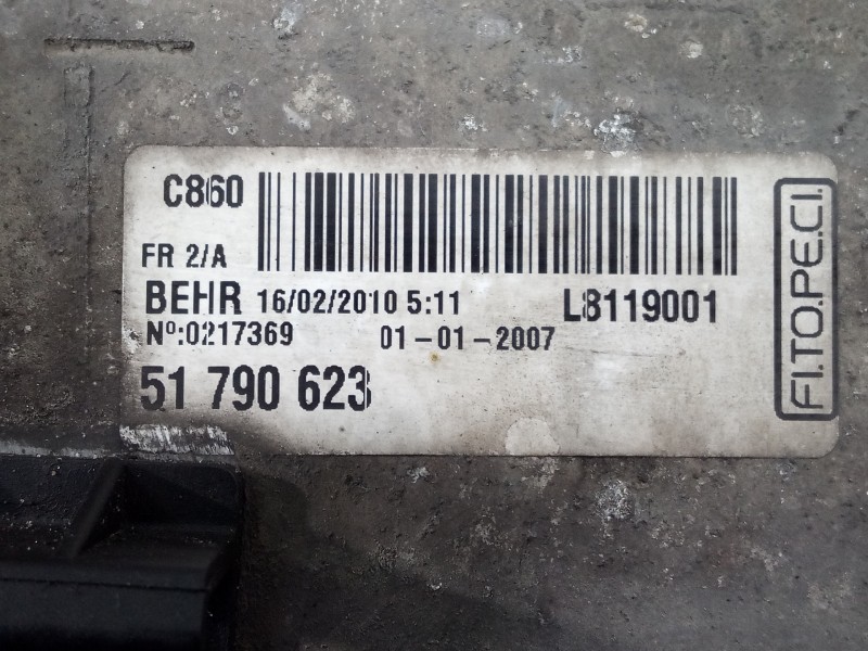 Recambio de intercooler para citroën nemo basis referencia OEM IAM 51790623 L8119001 P2-A11-8