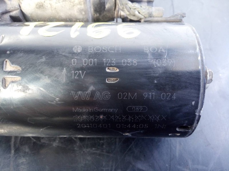 Recambio de motor arranque para seat ibiza sc (6j1) bocanegra referencia OEM IAM 02M911024  P3-B8-12-1