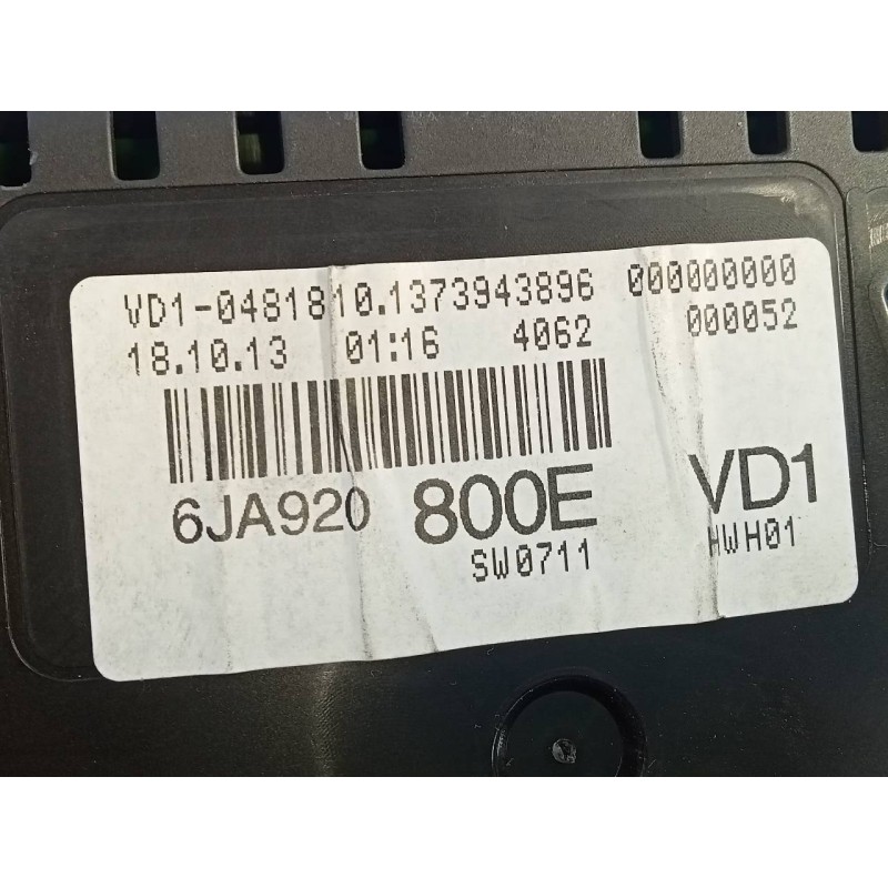 Recambio de cuadro instrumentos para seat toledo (kg3) reference referencia OEM IAM 6JA920800E A2C89881800 E2-A1-18-4