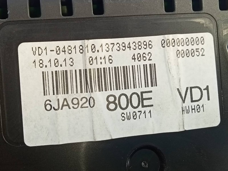 Recambio de cuadro instrumentos para seat toledo (kg3) reference referencia OEM IAM 6JA920800E A2C89881800 E2-A1-18-4