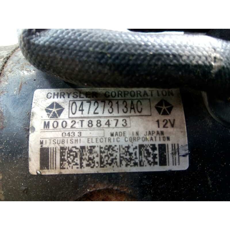 Recambio de motor arranque para chrysler voyager (rg) 2.5 crd lx grand voyager referencia OEM IAM 04727313AC MOO2T88473 P3-A10-1