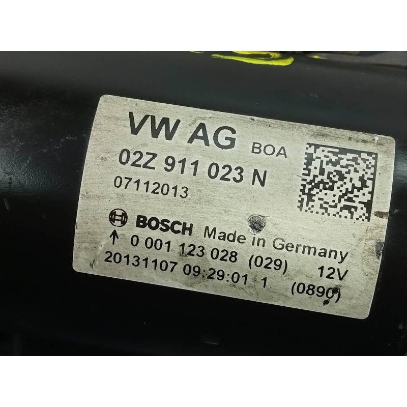 Recambio de motor arranque para seat toledo (kg3) reference referencia OEM IAM 02Z911023N  P3--A10-22-1