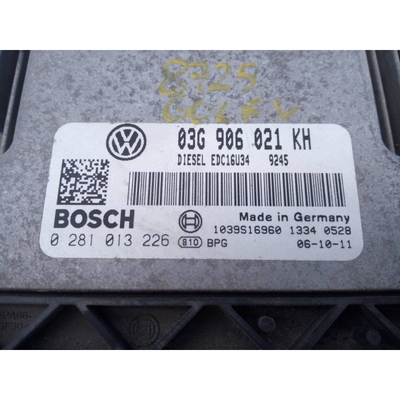 Recambio de centralita motor uce para volkswagen golf v berlina (1k1) highline referencia OEM IAM 03G906021KH 0281013226 E2-A1-3