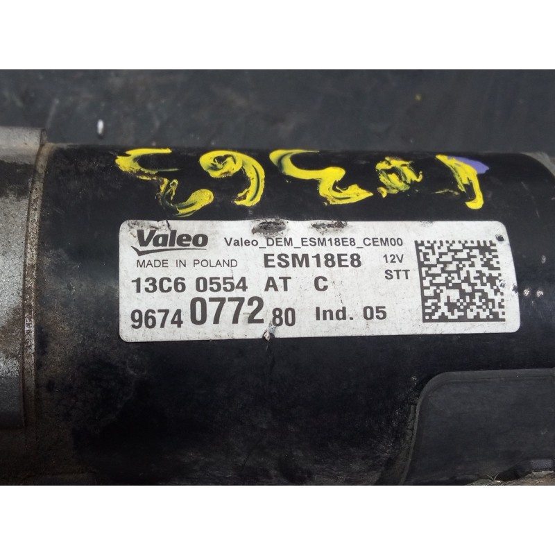 Recambio de motor arranque para peugeot 5008 allure referencia OEM IAM 13C60554AT 9674077280 P3-B8-13-3