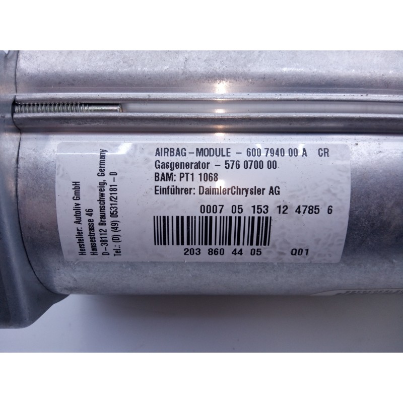 Recambio de airbag delantero derecho para mercedes-benz clase c (w203) berlina 220 cdi (la) (203.008) referencia OEM IAM 2038604