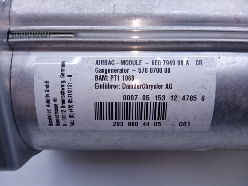 Recambio de airbag delantero derecho para mercedes-benz clase c (w203) berlina 220 cdi (la) (203.008) referencia OEM IAM 2038604