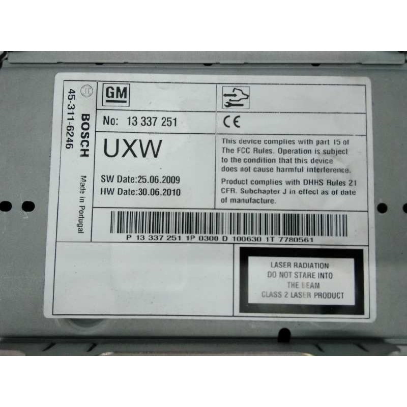 Recambio de sistema navegacion gps para opel astra j lim. sport referencia OEM IAM 13346052 13346098 E3-A5-32-1