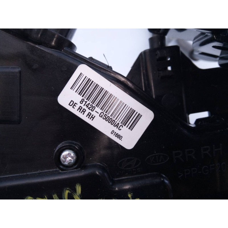 Recambio de cerradura puerta trasera derecha para kia niro concept plug-in hybrid referencia OEM IAM 81420G5000IAC  E2-B5-5-2