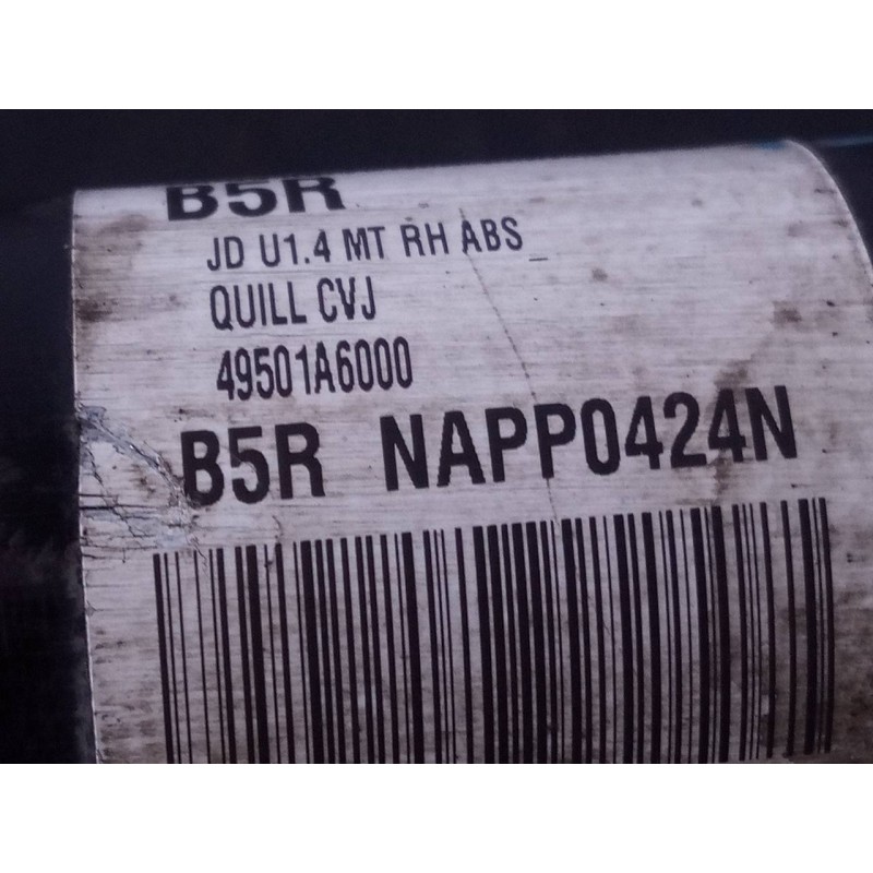 Recambio de transmision delantera derecha para kia cee´d drive referencia OEM IAM 49501A6000  P1-A6-39