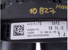 Recambio de cuadro instrumentos para opel mokka edition ecoflex referencia OEM IAM 95375176 654663731 E3-A5-30-3 2