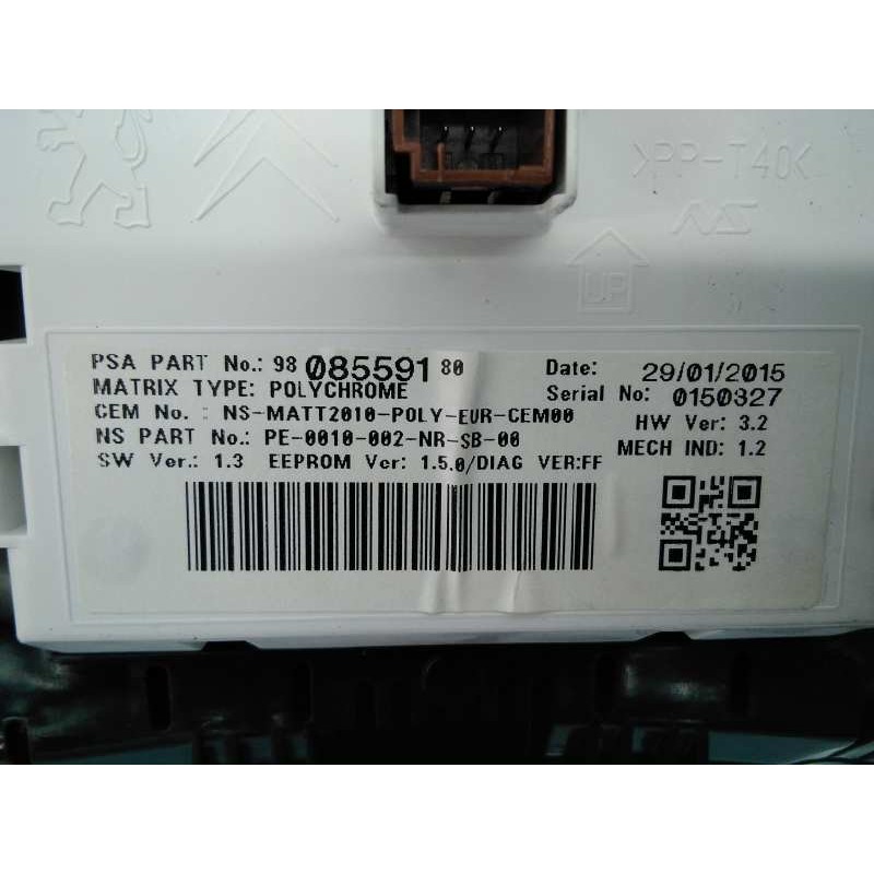 Recambio de cuadro instrumentos para citroën ds4 design referencia OEM IAM A2C97400200 9812980280 E3-A1-44-2