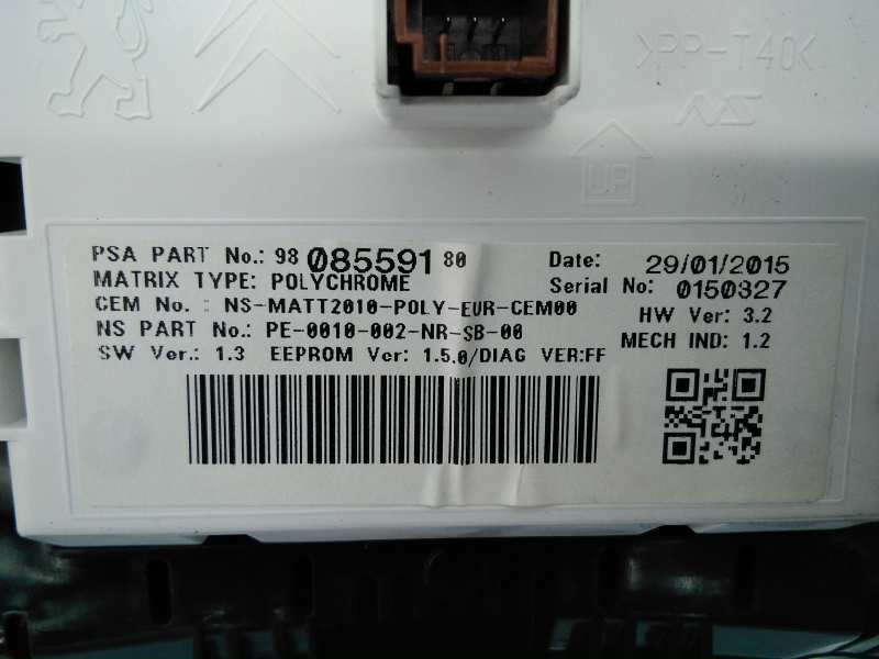 Recambio de cuadro instrumentos para citroën ds4 design referencia OEM IAM A2C97400200 9812980280 E3-A1-44-2