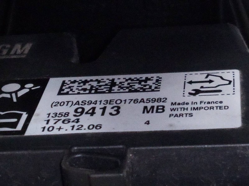 Recambio de kit airbag para opel zafira tourer expression referencia OEM IAM 13589413  