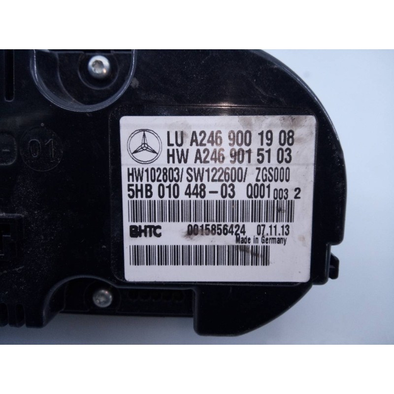 Recambio de mando climatizador para mercedes-benz clase cla (w117) cla 220 cdi (117.303) referencia OEM IAM A2469001908 A2469015