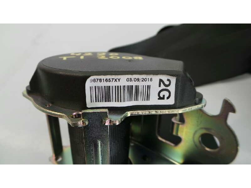 Recambio de cinturon seguridad trasero izquierdo para peugeot 2008 (--.2013) allure referencia OEM IAM 96781657  E1-A4-3-2