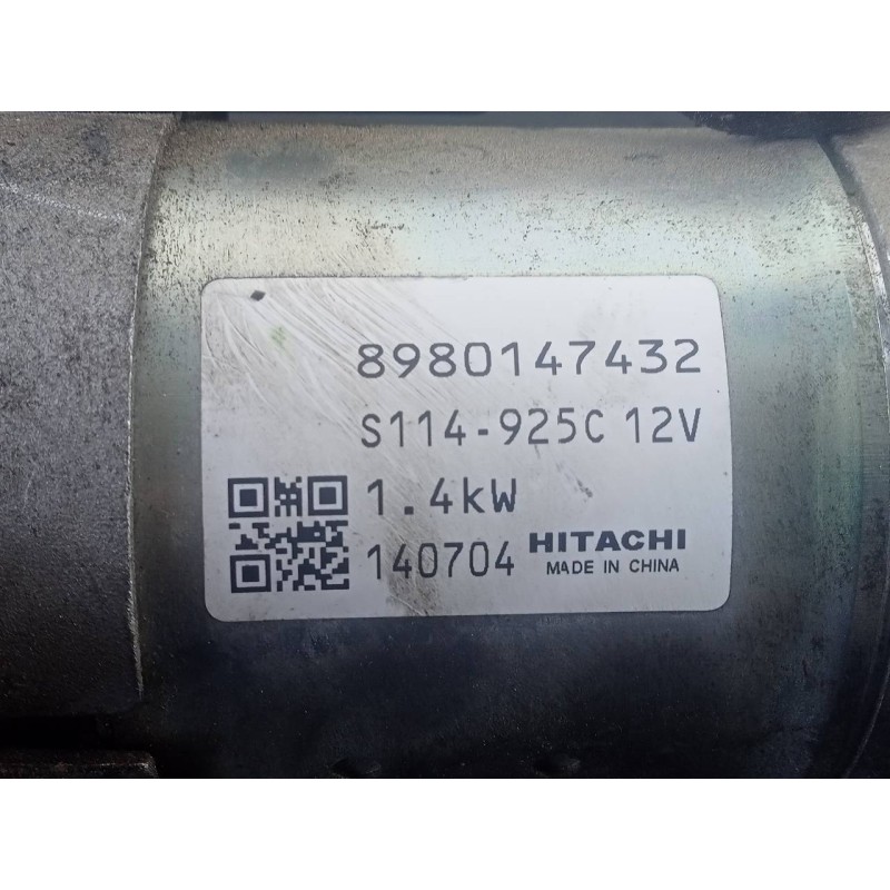 Recambio de motor arranque para opel mokka excellence referencia OEM IAM 8980147432 S114925C P3-A7-17-3