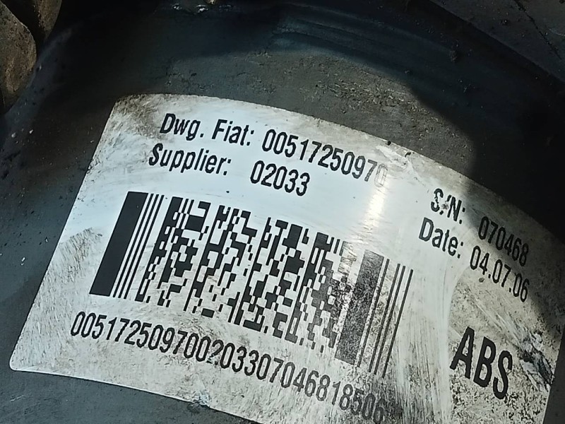 Recambio de abs para fiat ducato caja cerrada 33 (06.2006 =>) l1h1 120 multijet referencia OEM IAM 00517250970  P3-A8-24-5