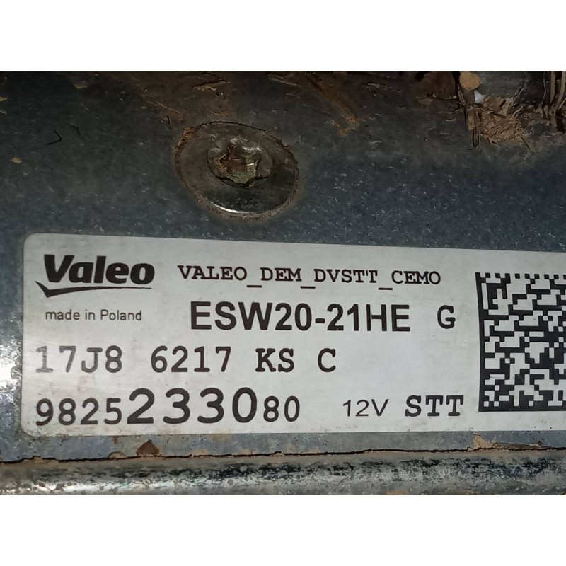 Recambio de motor arranque para peugeot 2008 (--.2013) allure referencia OEM IAM 9825233080  