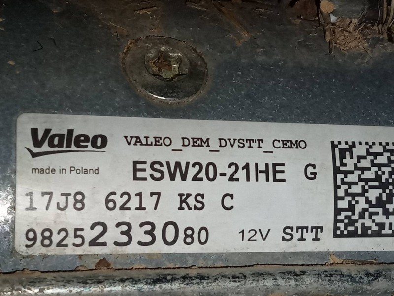 Recambio de motor arranque para peugeot 2008 (--.2013) allure referencia OEM IAM 9825233080  