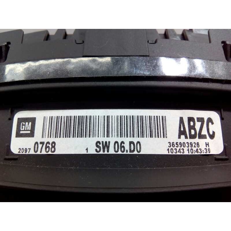 Recambio de cuadro instrumentos para opel insignia berlina cosmo referencia OEM IAM 20970768 365903926 E3-A5-28-5